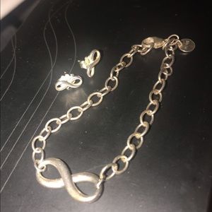 Tiffany’s infinity bracelet and earring set!